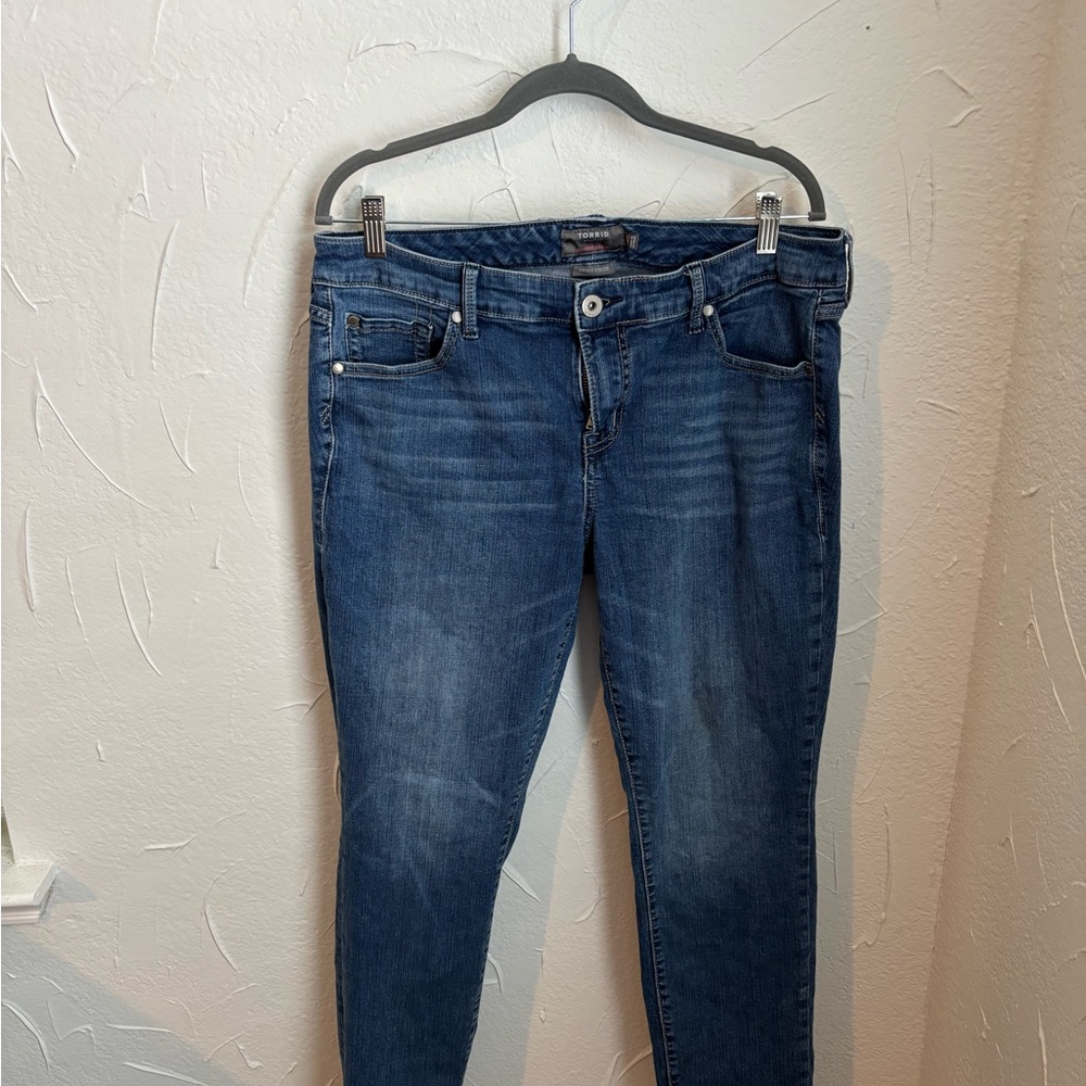 Torrid Dark Blue Skinny Jeans
